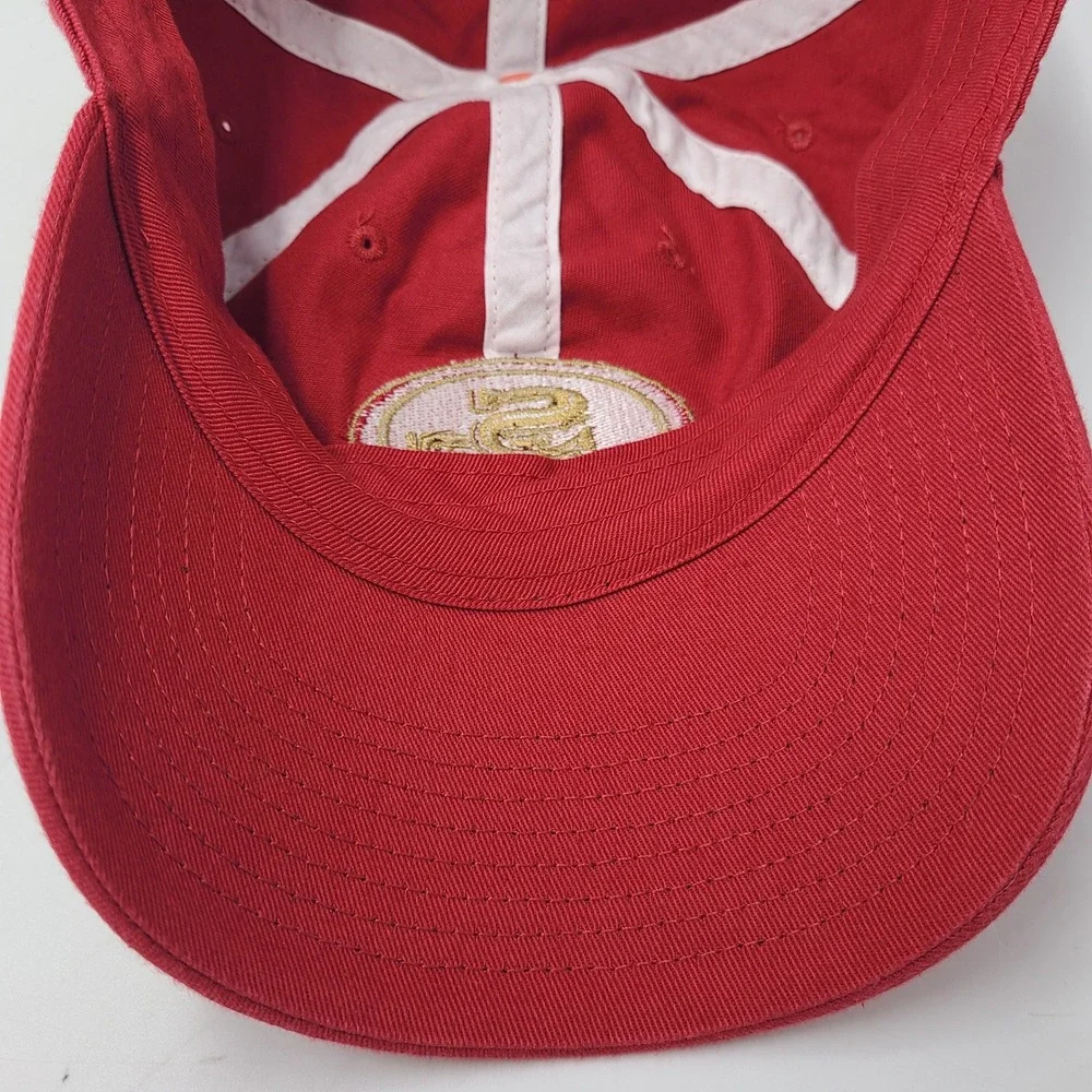 San‎ Francisco 49ers Hat Strapback (Fits Small) Fanatics Red Gold NFL Football